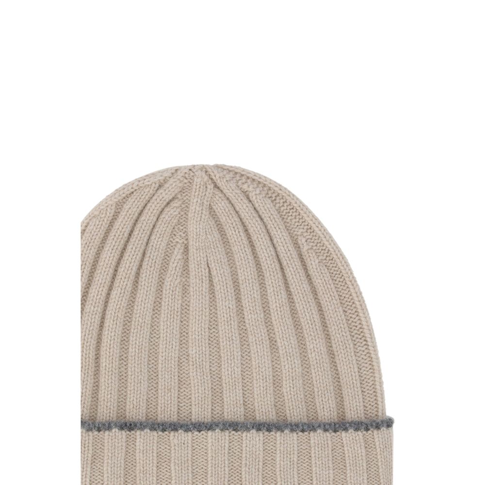 Brunello Cucinelli Beige Cashmere Beanie