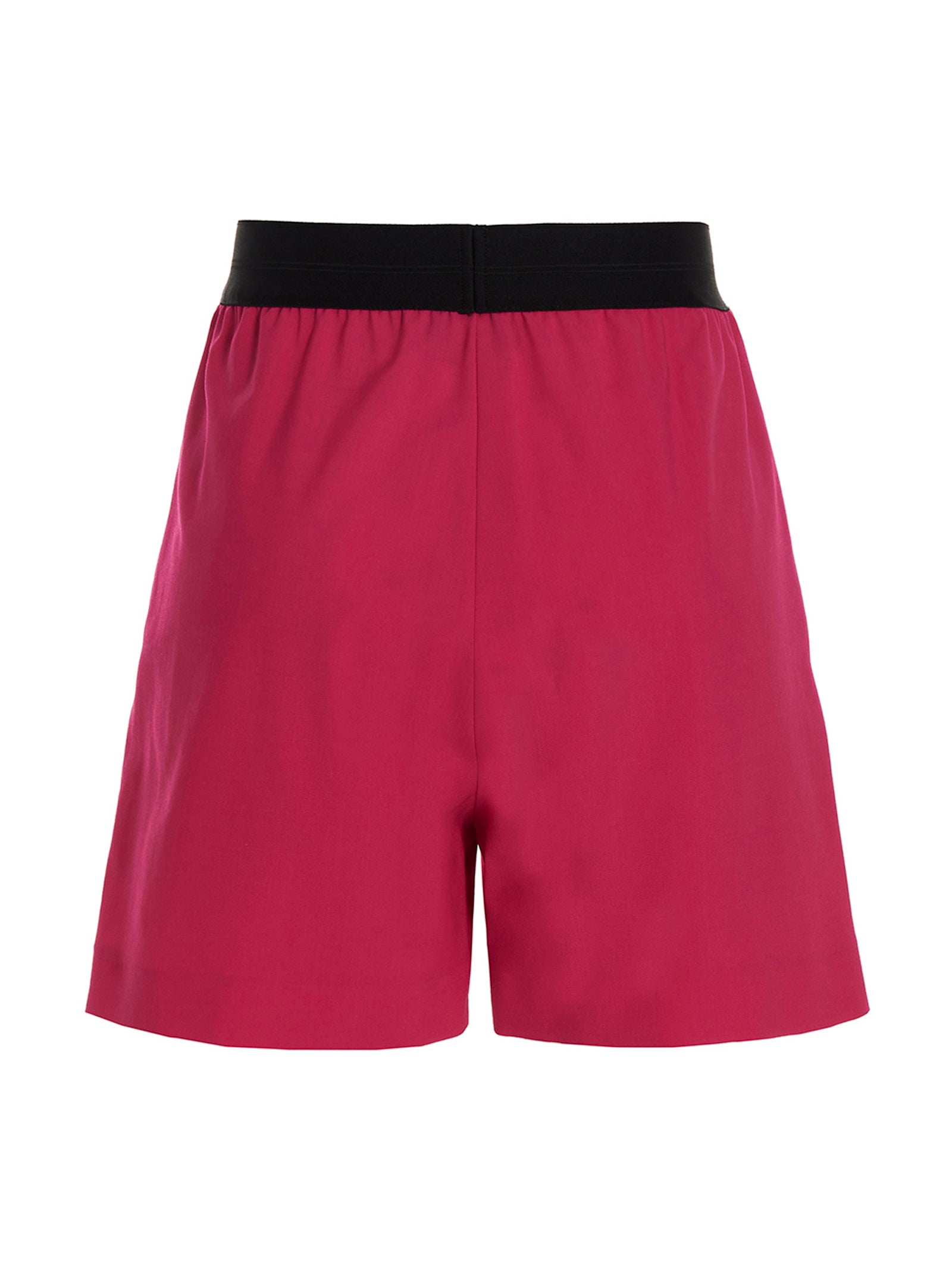 MSGM Fuchsia Virgin Wool Bermuda Shorts