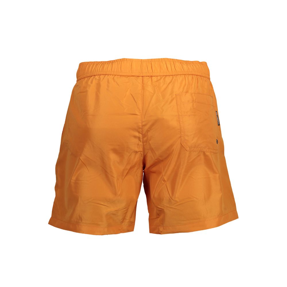 Karl Lagerfeld Arancione Polyester Men's Swimwear Boxer