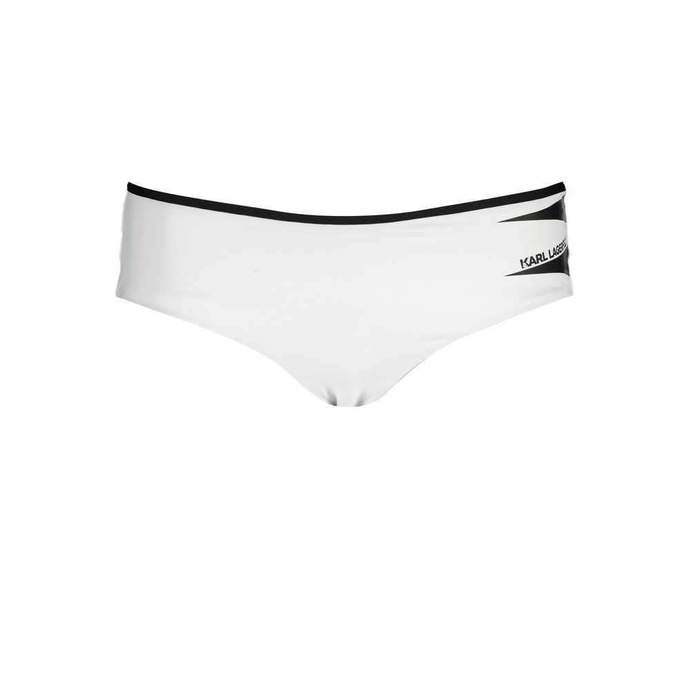 Karl Lagerfeld White Polyamide Women's Swim Brief