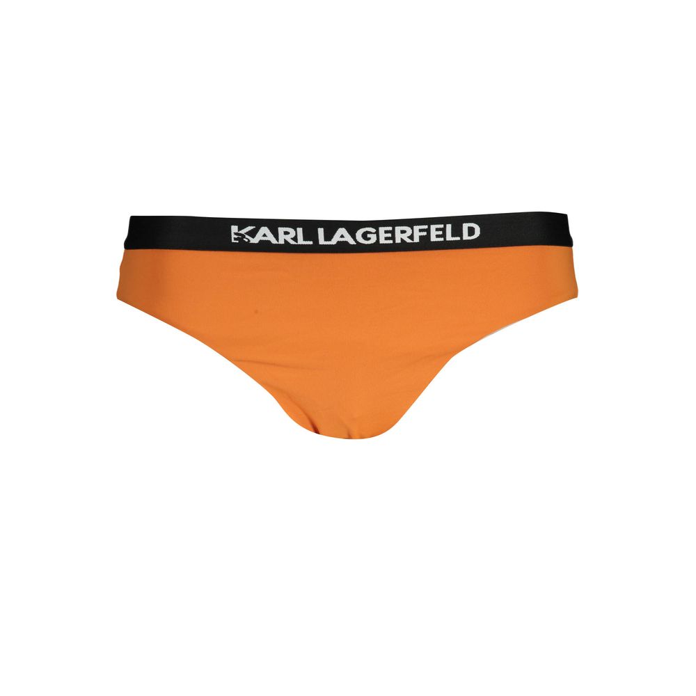 Karl Lagerfeld Arancione Poliammide Woman Swim Brief