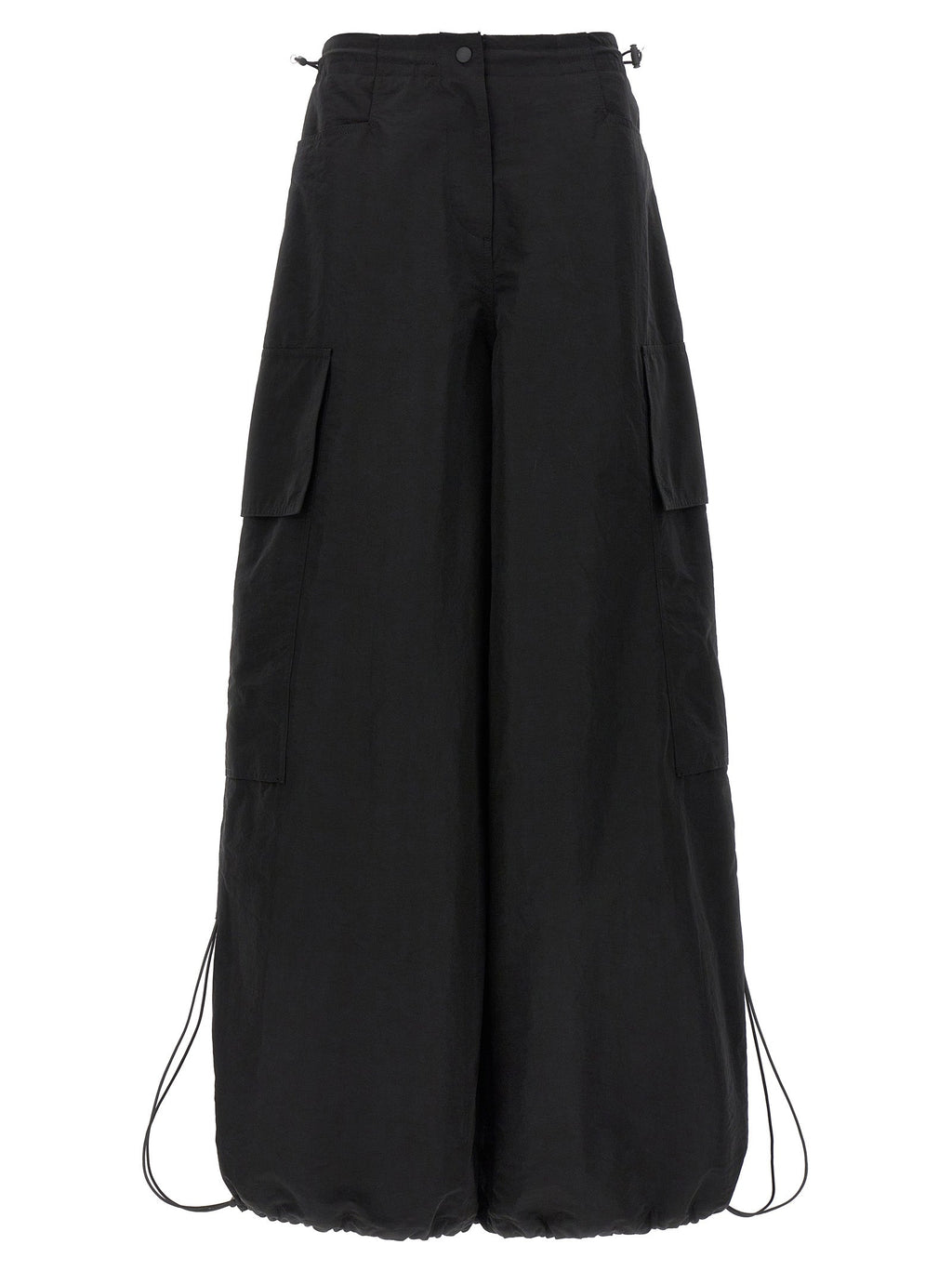 Palm Angels Black Polyamide Casual Pants