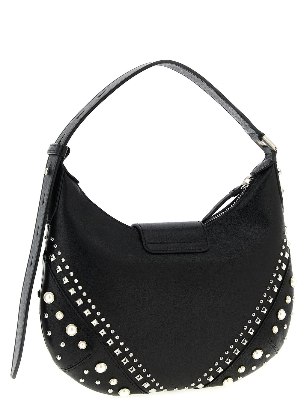 Jimmy Choo White Lamb Leather Shoulder Bag