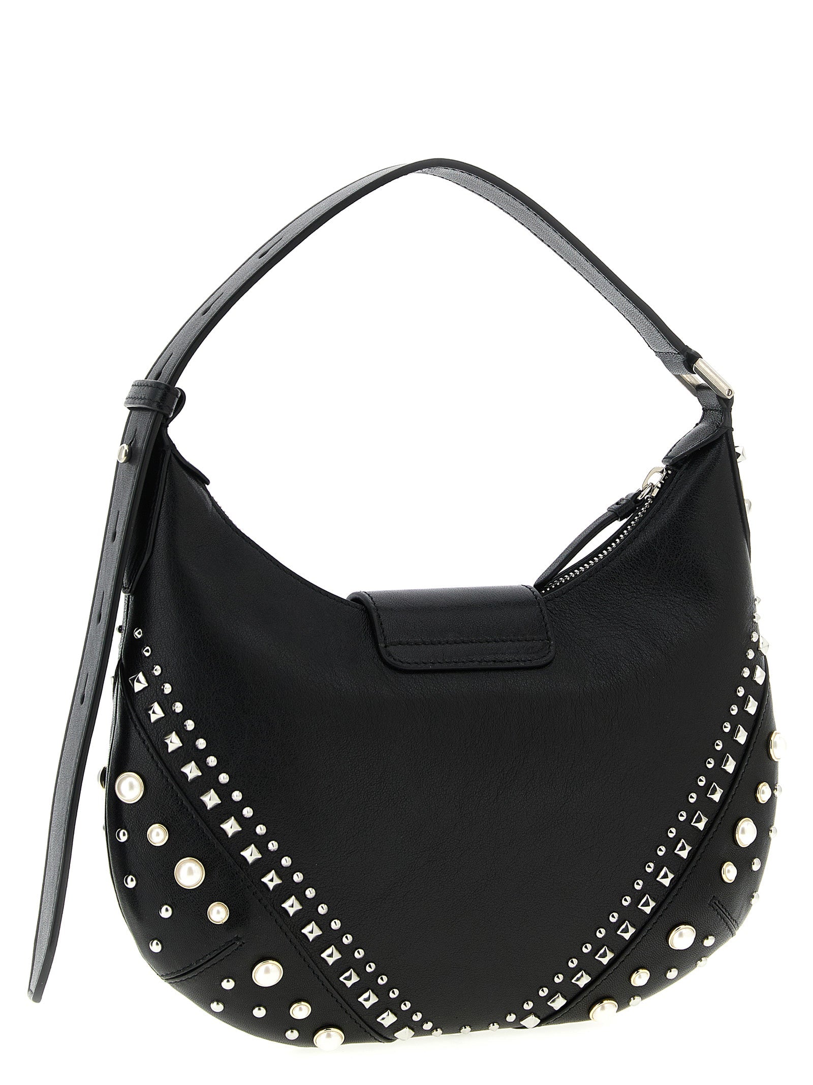 Jimmy Choo White Lamb Leather Shoulder Bag