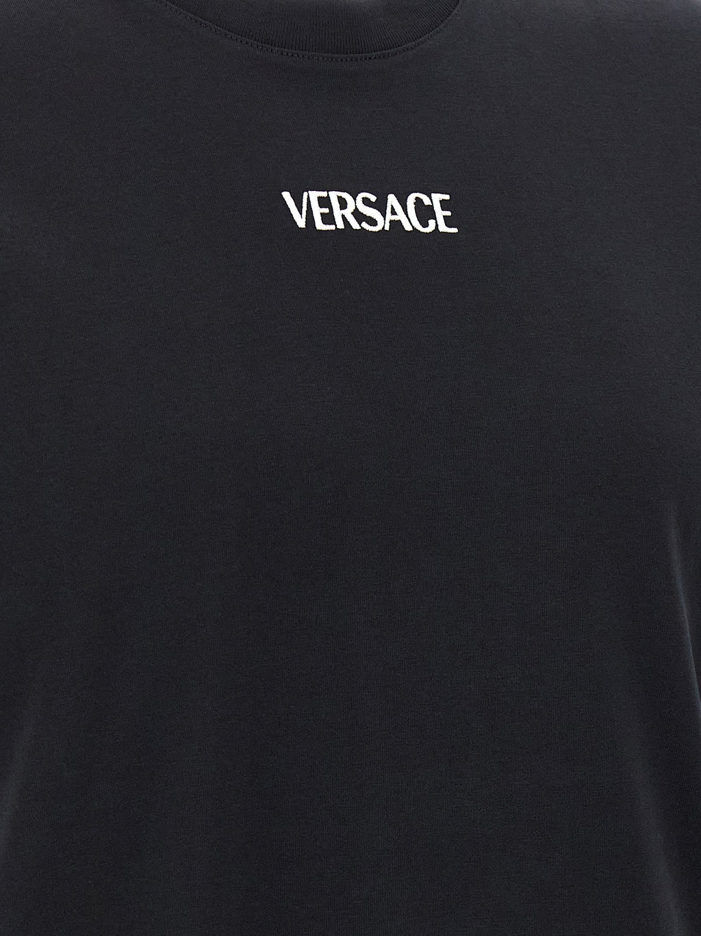 Versace Black Cotton T-Shirt