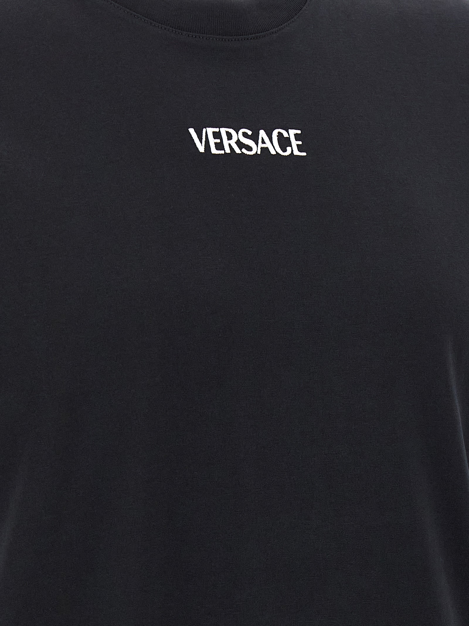 Versace Black Cotton T-Shirt