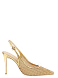 Gianvito Rossi Gold Fabric High Heel Pumps