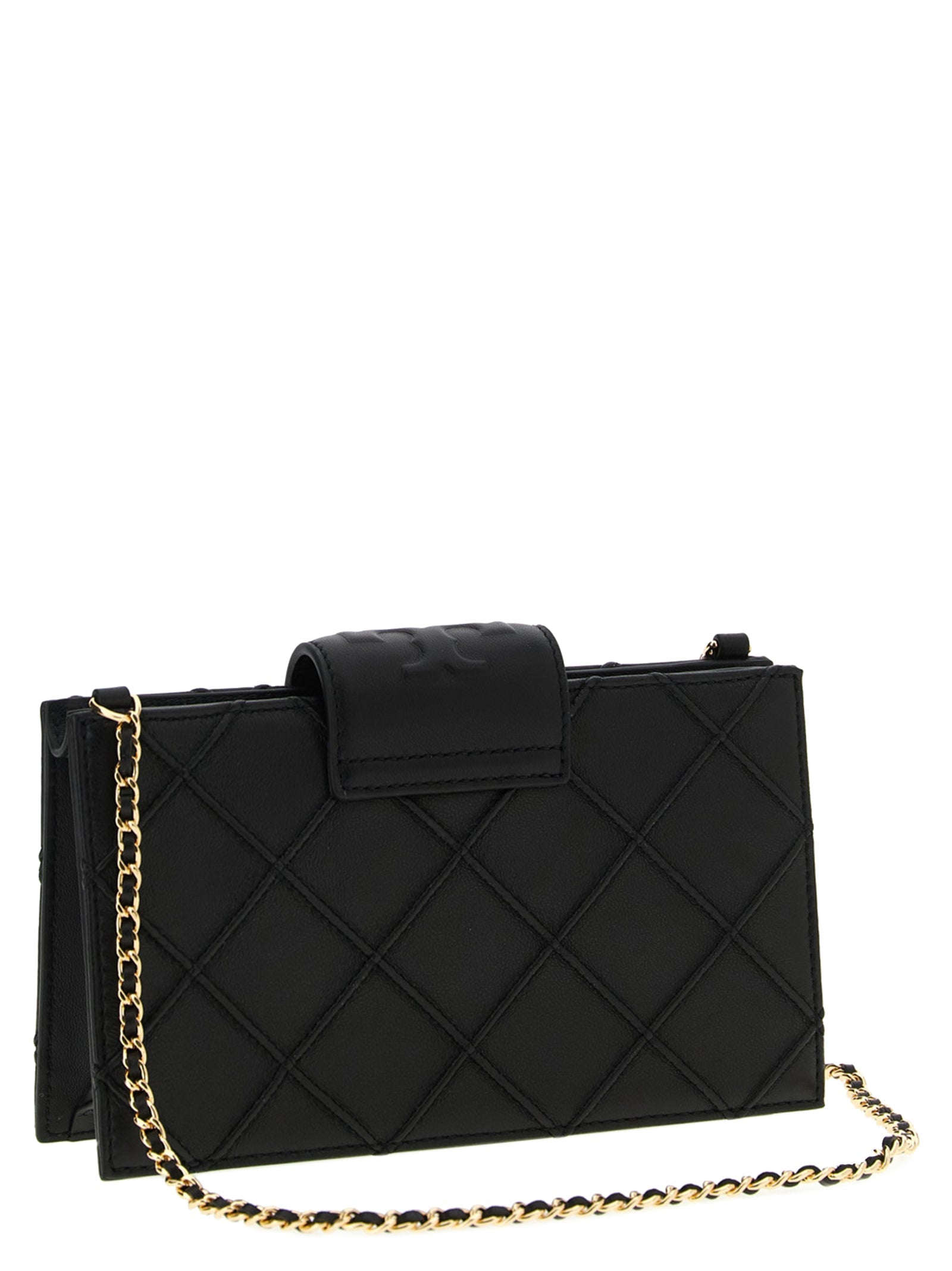 Tory Burch Black Lamb Leather Cardholder