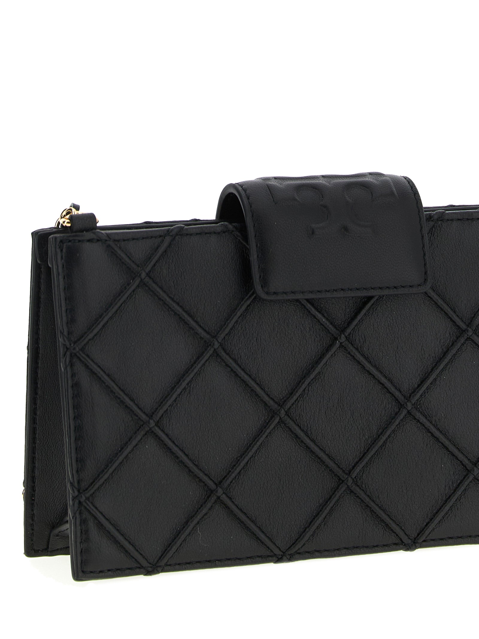 Tory Burch Black Lamb Leather Cardholder