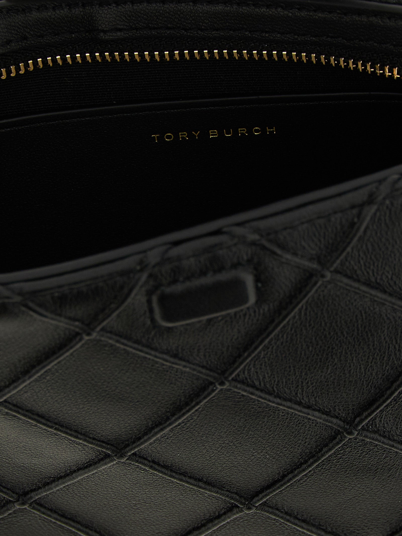 Tory Burch Black Lamb Leather Cardholder