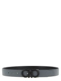 Ferragamo Gray Calfskin Regular Belt