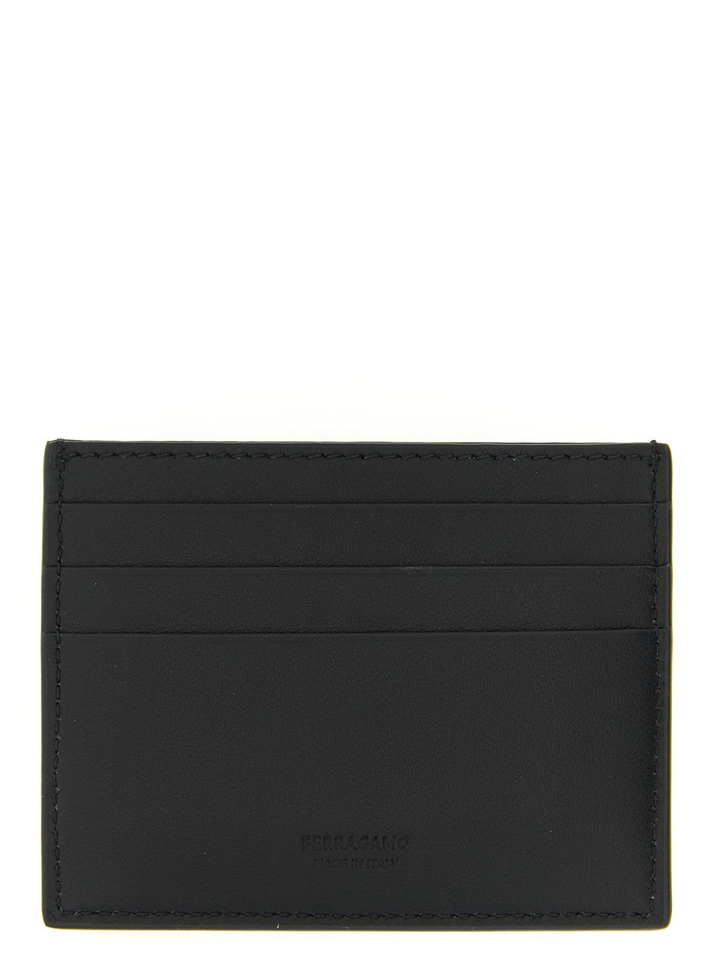 Ferragamo Black Calfskin Cardholder