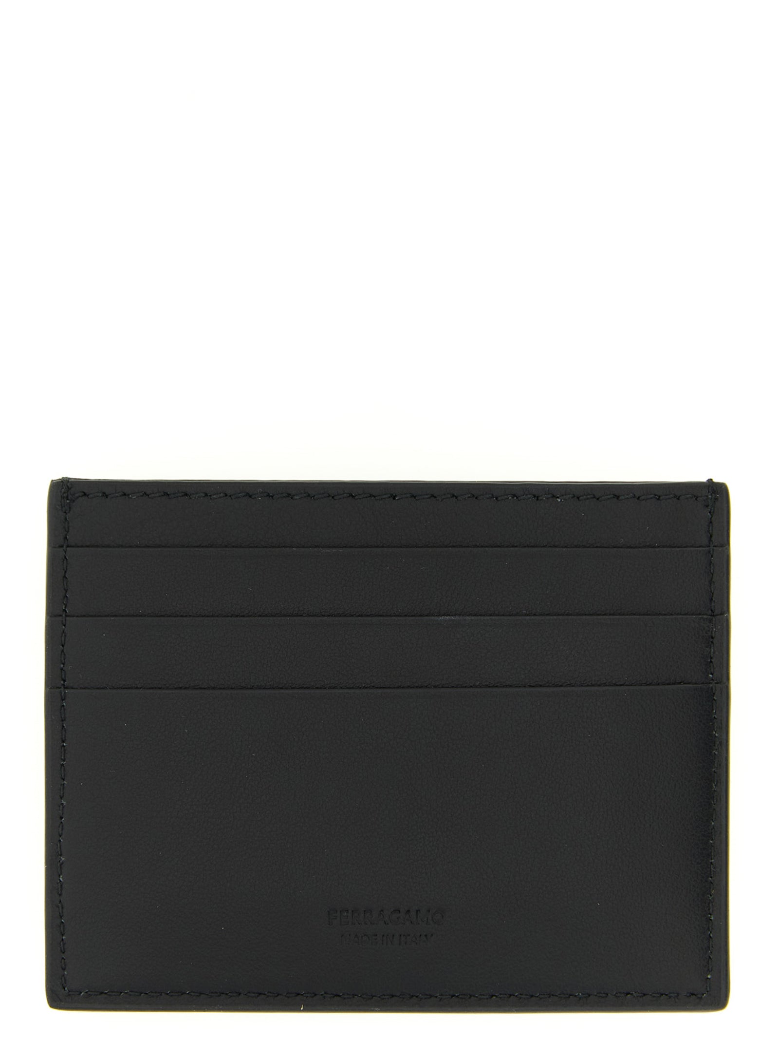 Ferragamo Black Calfskin Cardholder