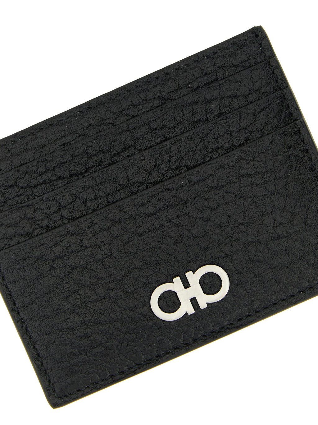 Ferragamo Black Calfskin Cardholder