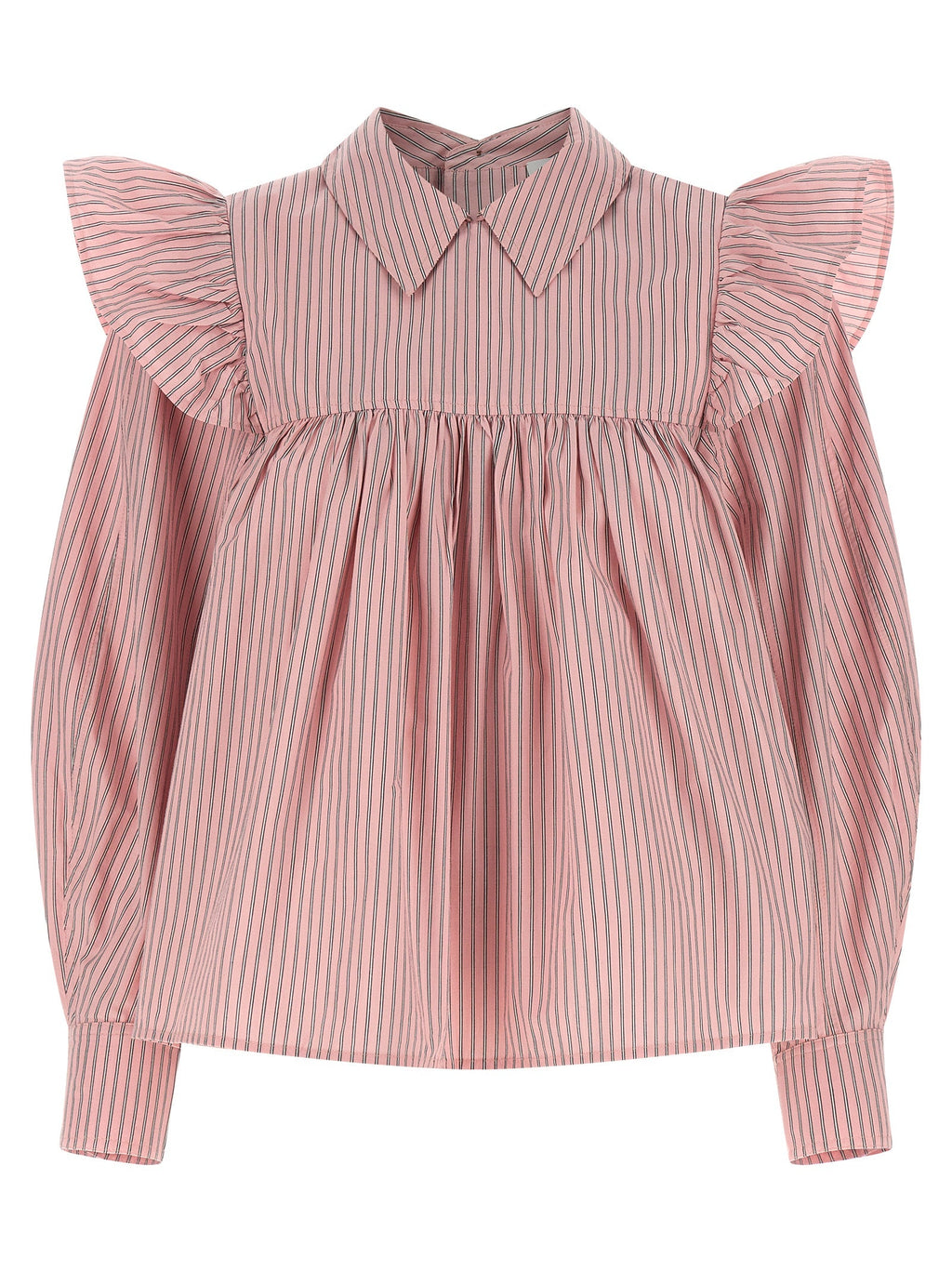 Ganni Multicolor Organic Cotton Blouse