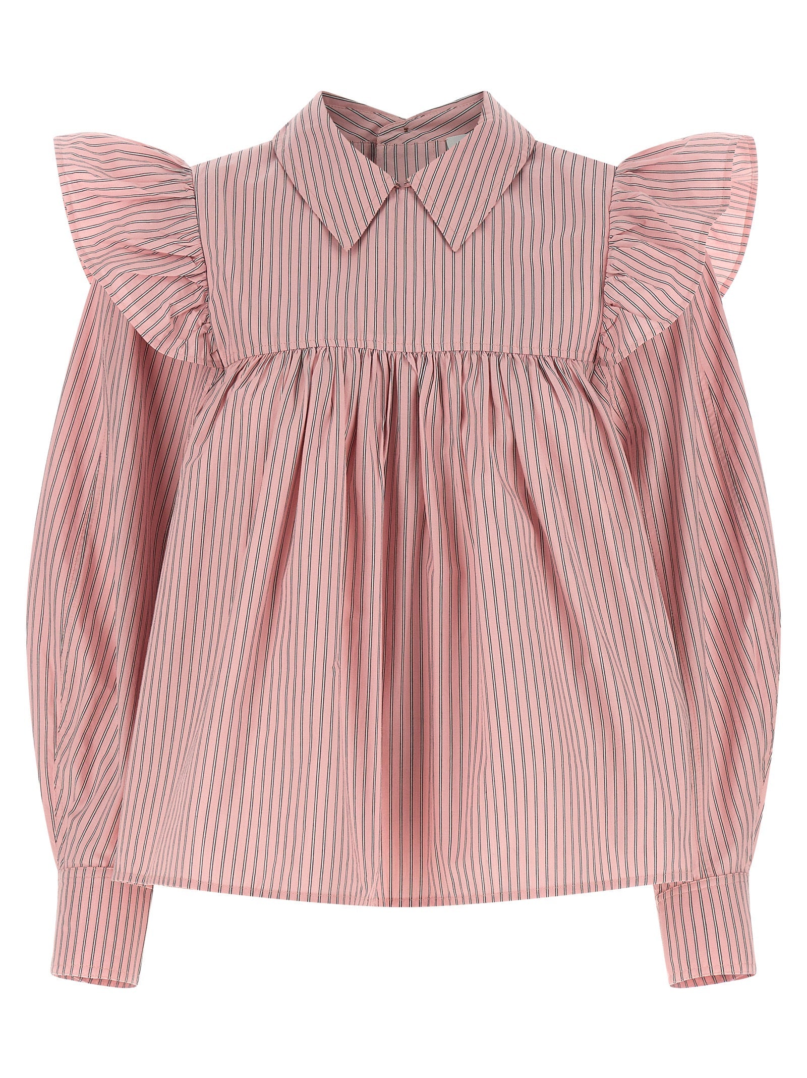 Ganni Multicolor Organic Cotton Blouse