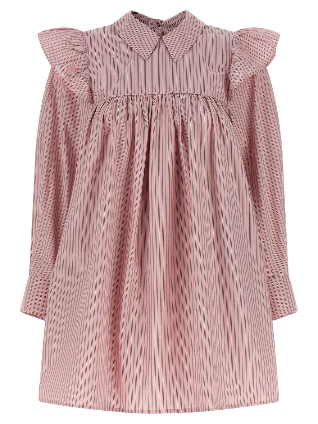 Ganni Multicolor Organic Cotton Short Dress