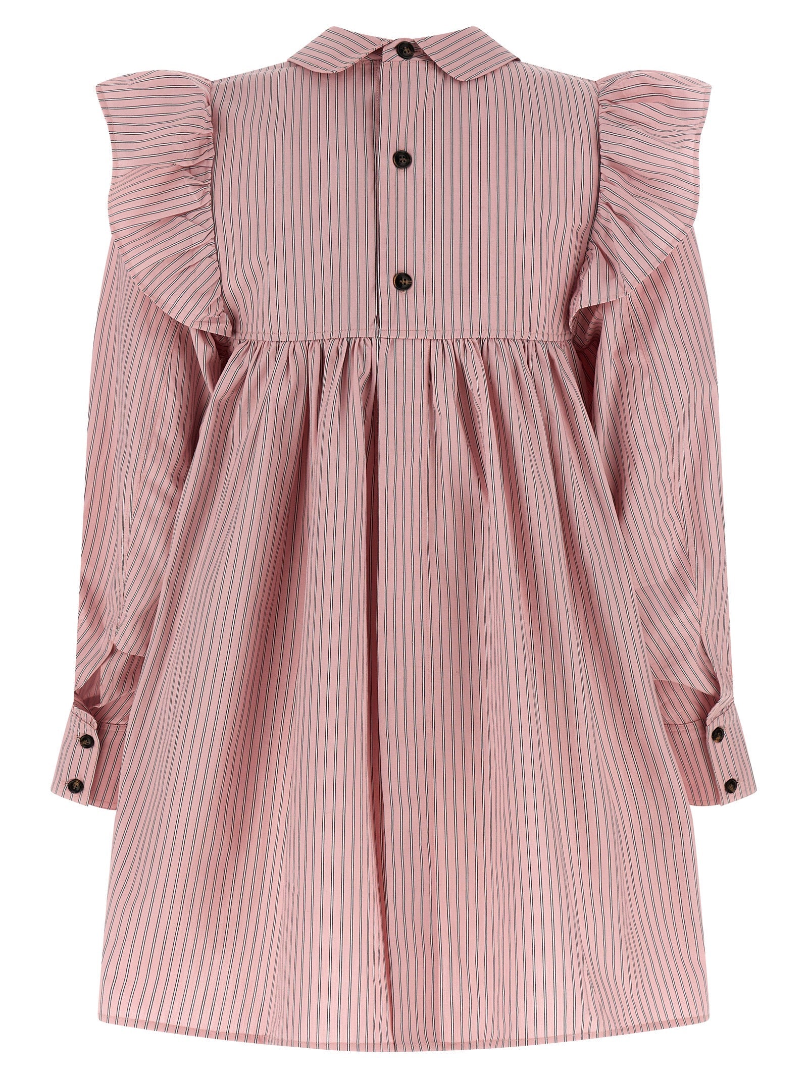 Ganni Multicolor Organic Cotton Short Dress