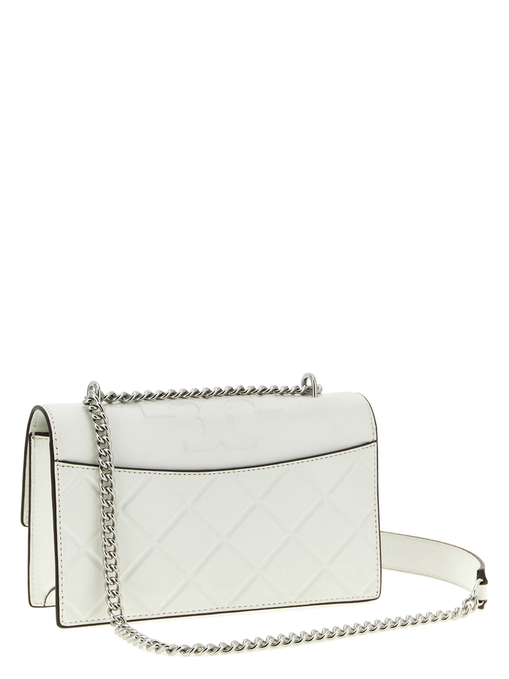 Tory Burch White Goatskin Crossbody Bag