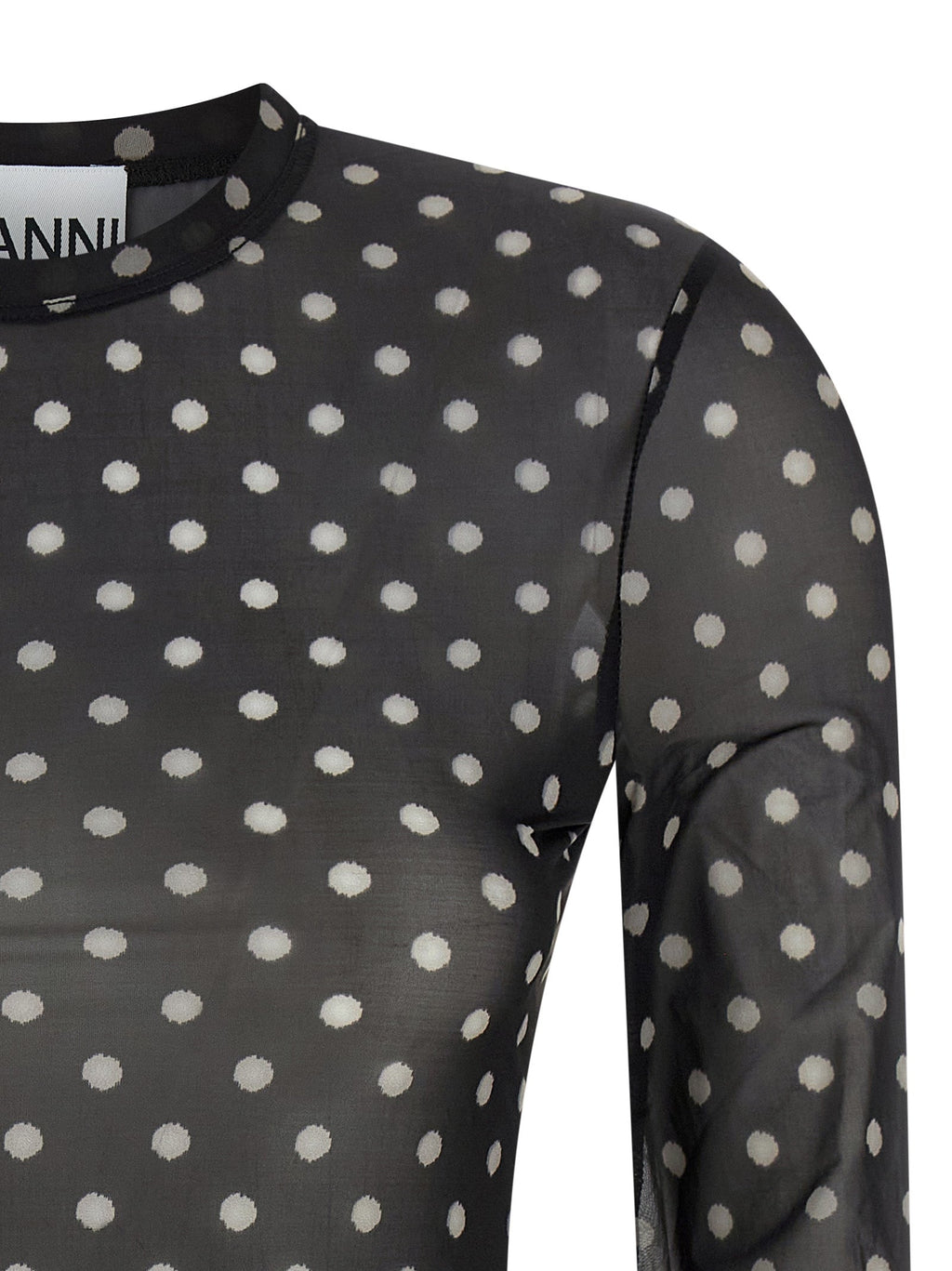 Ganni Black Polyester Sweatshirt