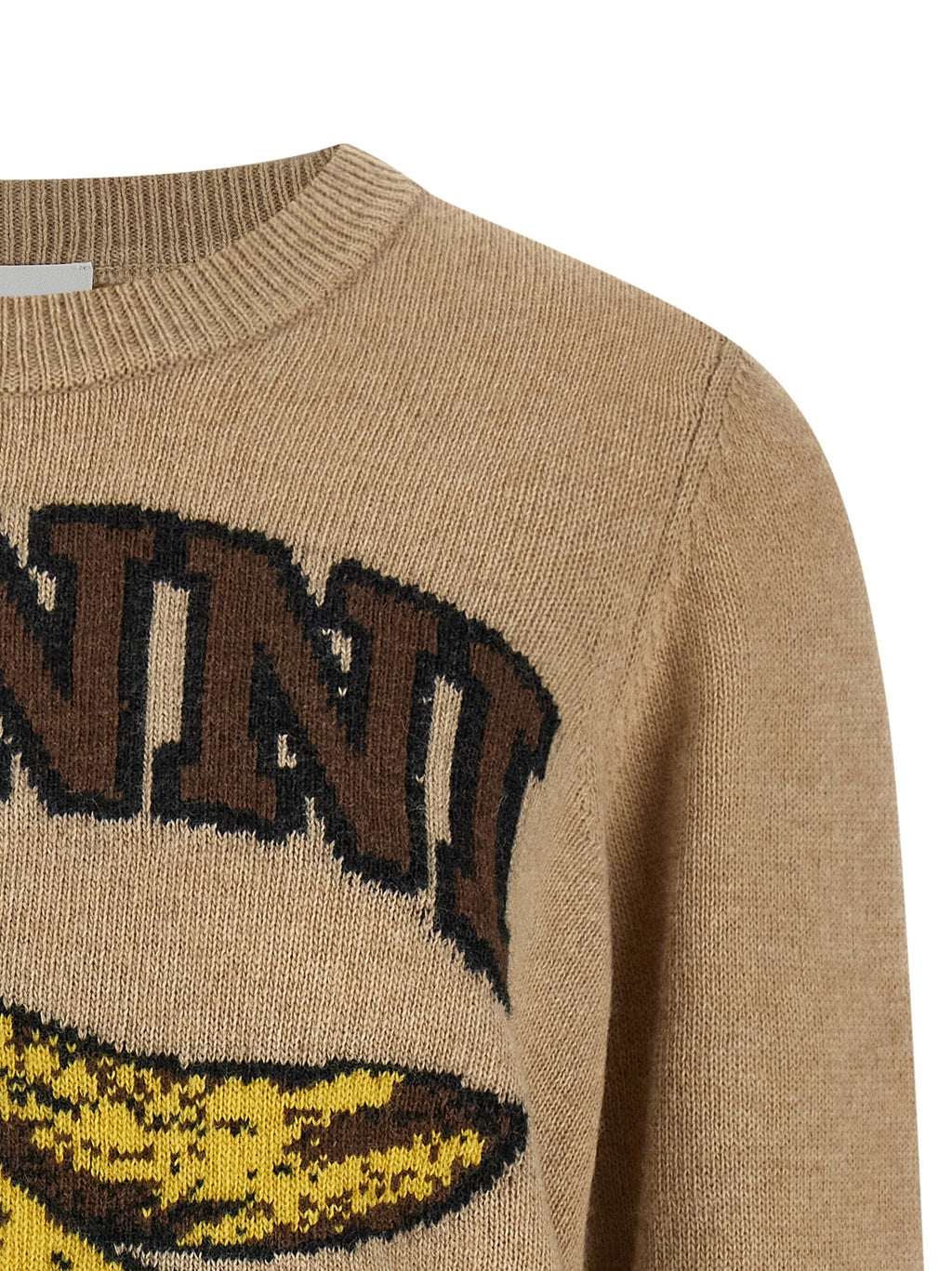 Ganni Beige Wool Cardigan