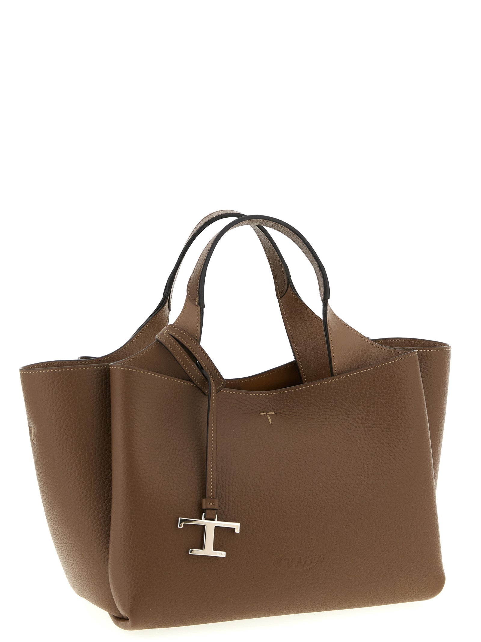 Tod's Brown Calfskin Handbag