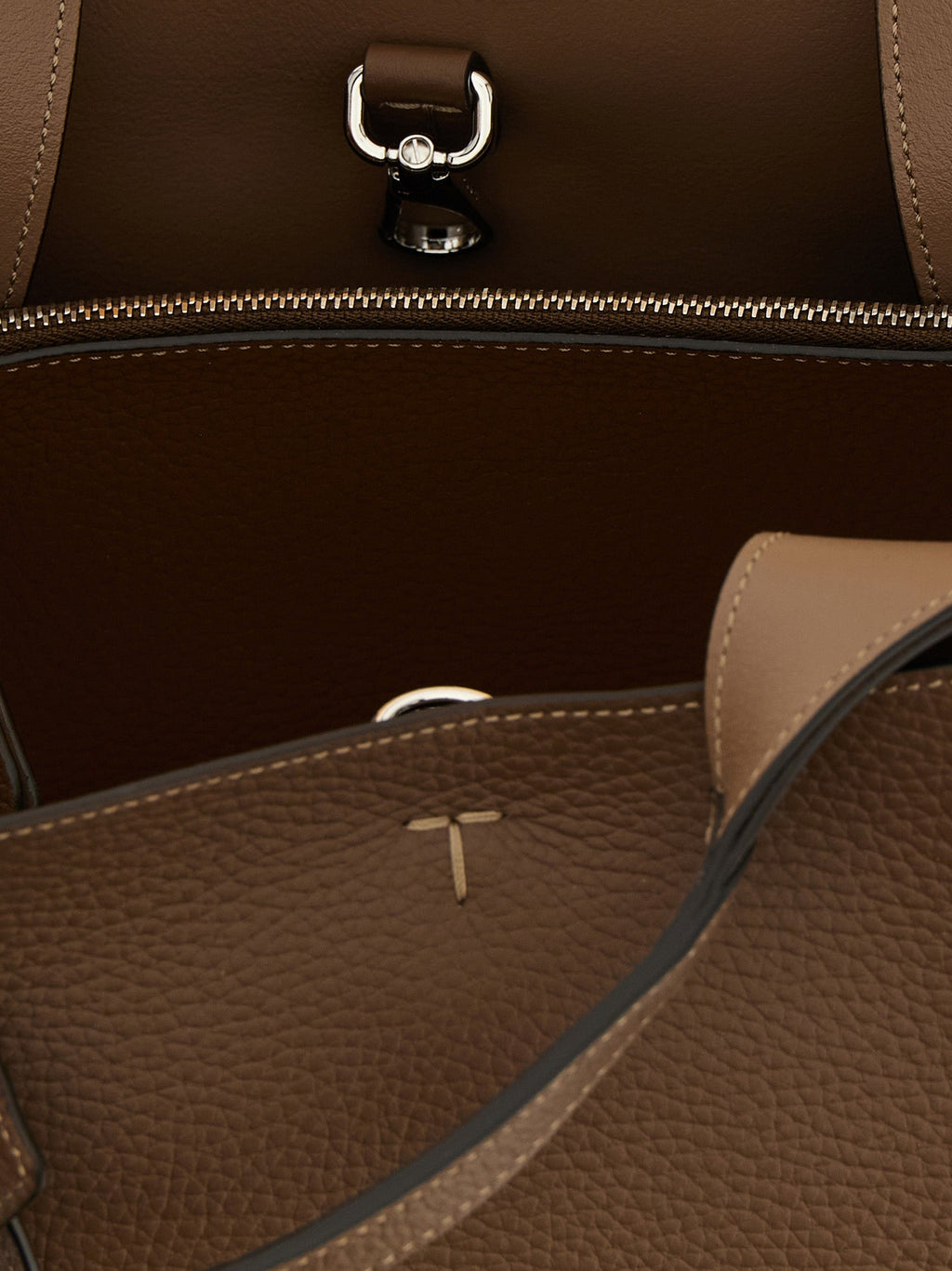 Tod's Brown Calfskin Handbag