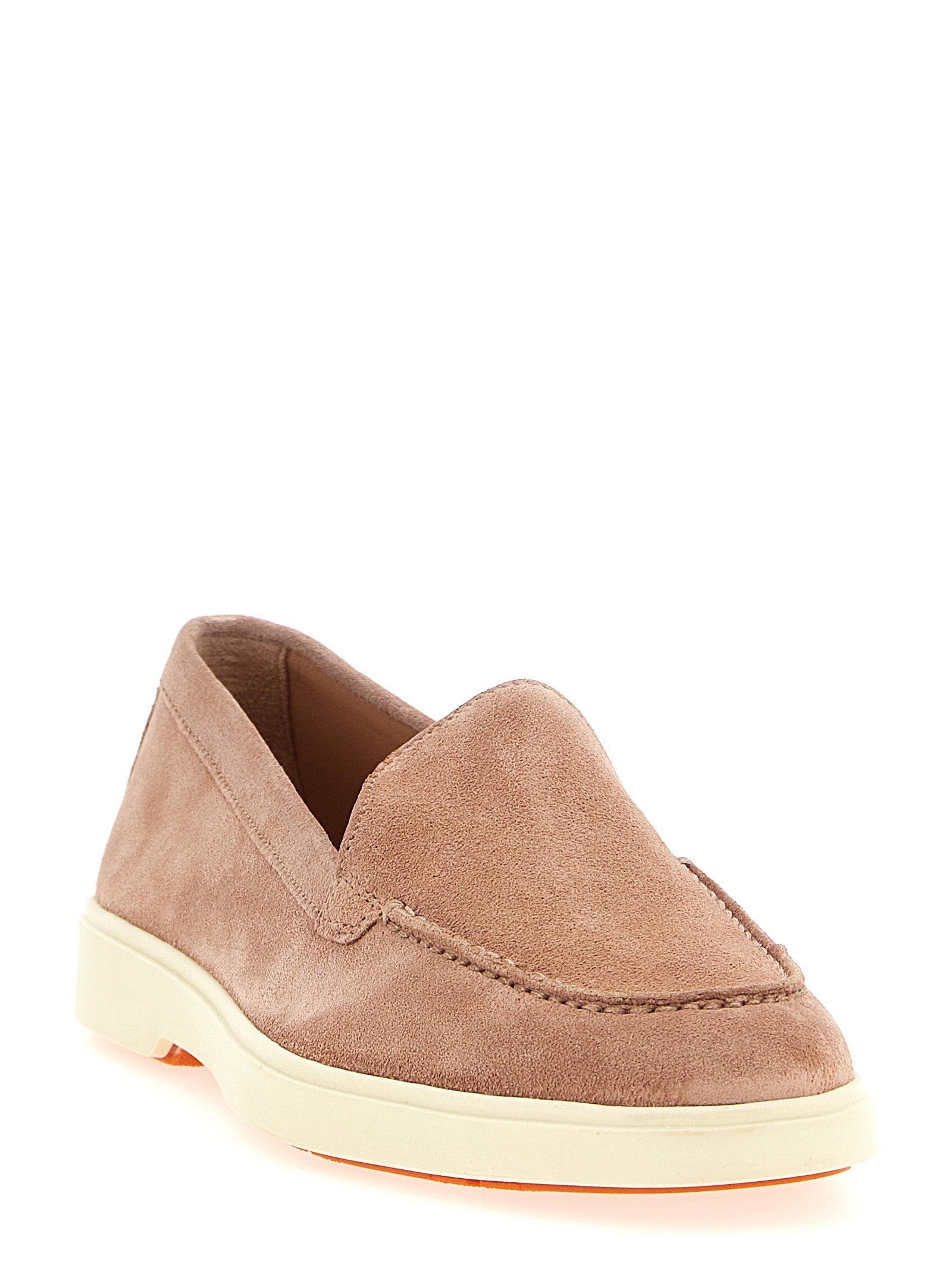 Santoni Multicolor Calfskin Slip-On Loafers