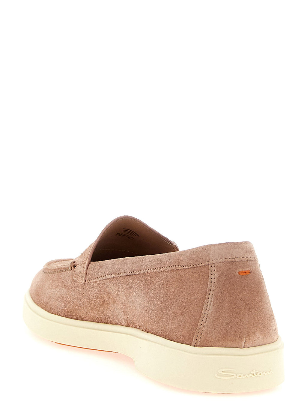 Santoni Multicolor Calfskin Slip-On Loafers