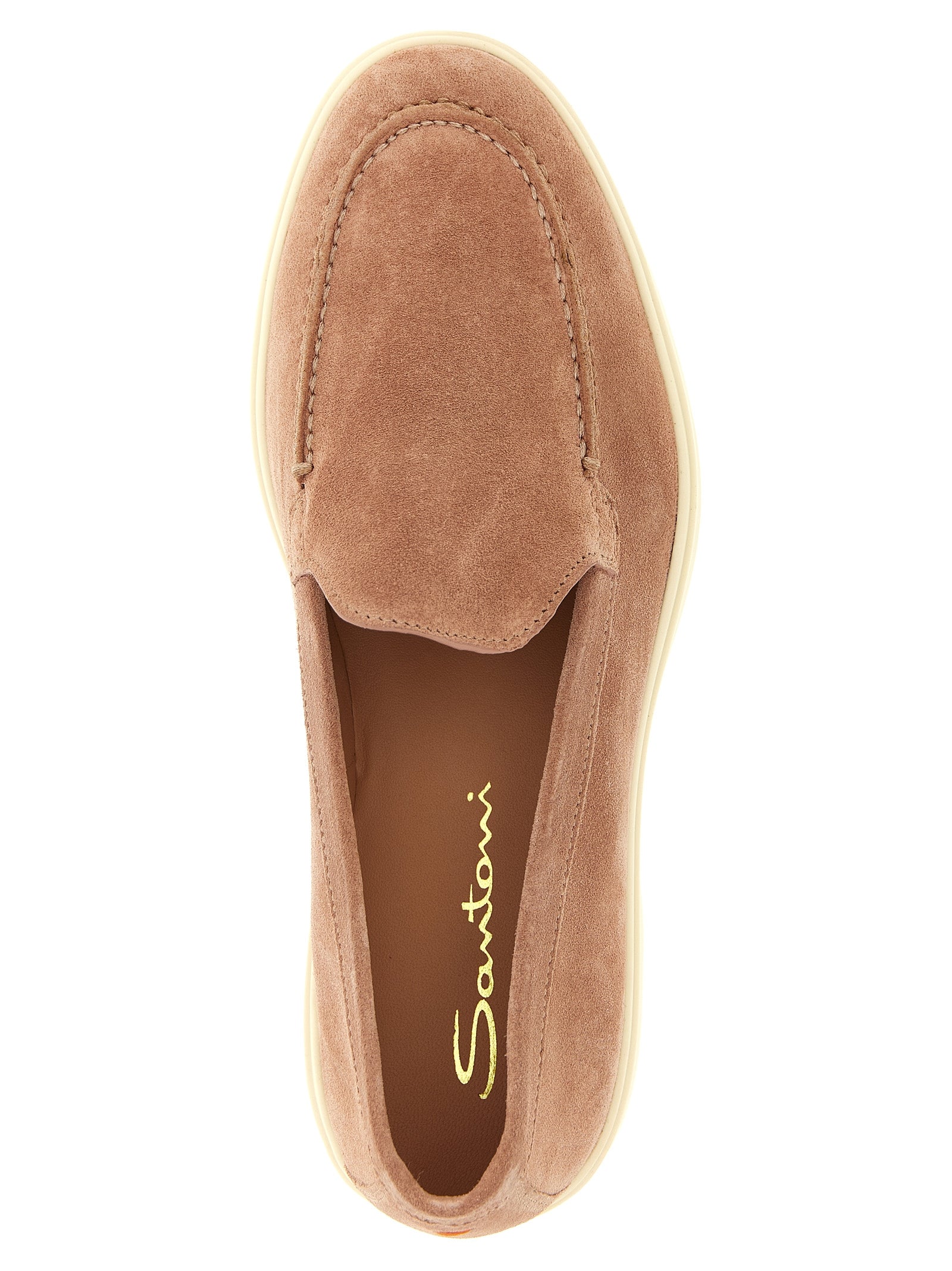 Santoni Multicolor Calfskin Slip-On Loafers