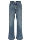 Haikure Blue Cotton Straight-Leg Jeans