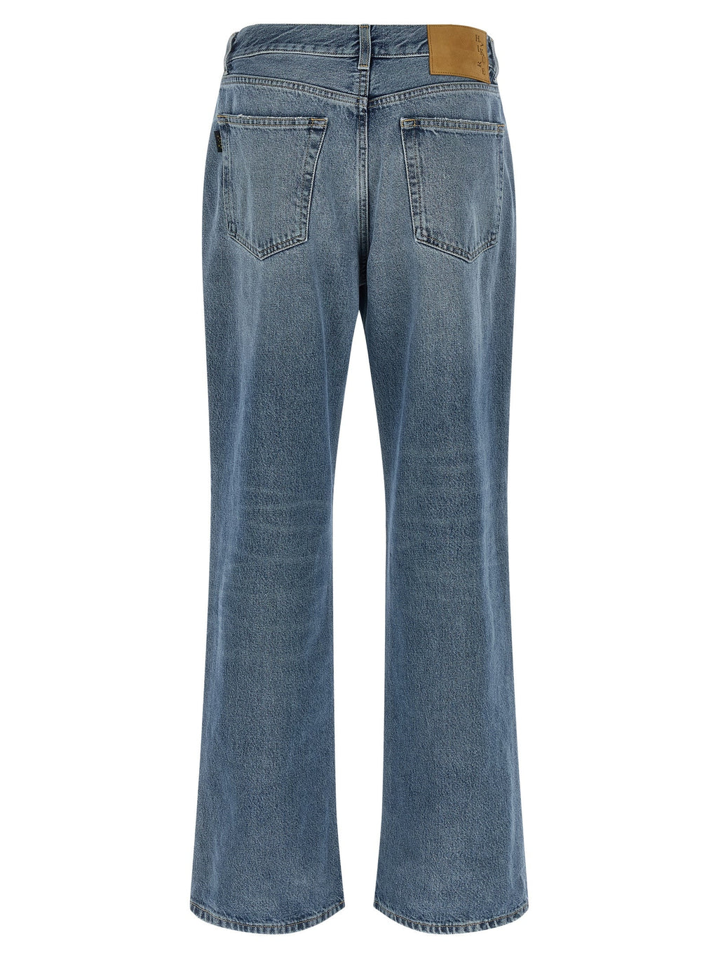 Haikure Blue Cotton Straight-Leg Jeans
