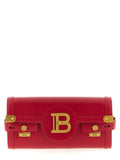 Balmain Fuchsia Calfskin Clutch Bag