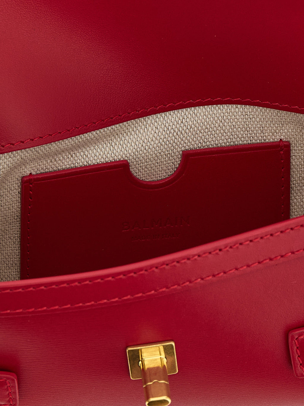 Balmain Fuchsia Calfskin Clutch Bag