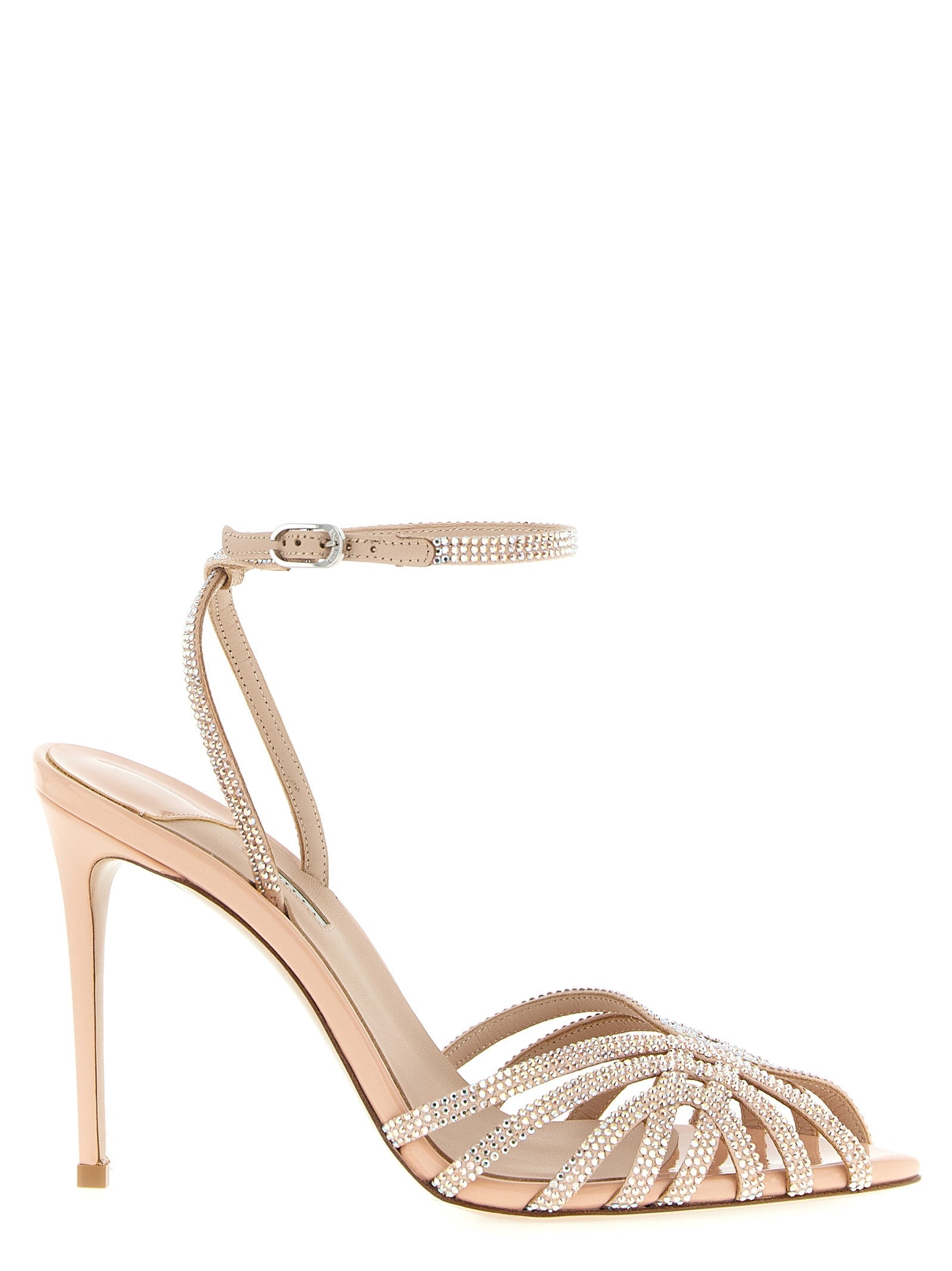 LE SILLA Multicolor Goatskin Stiletto Heel Sandals