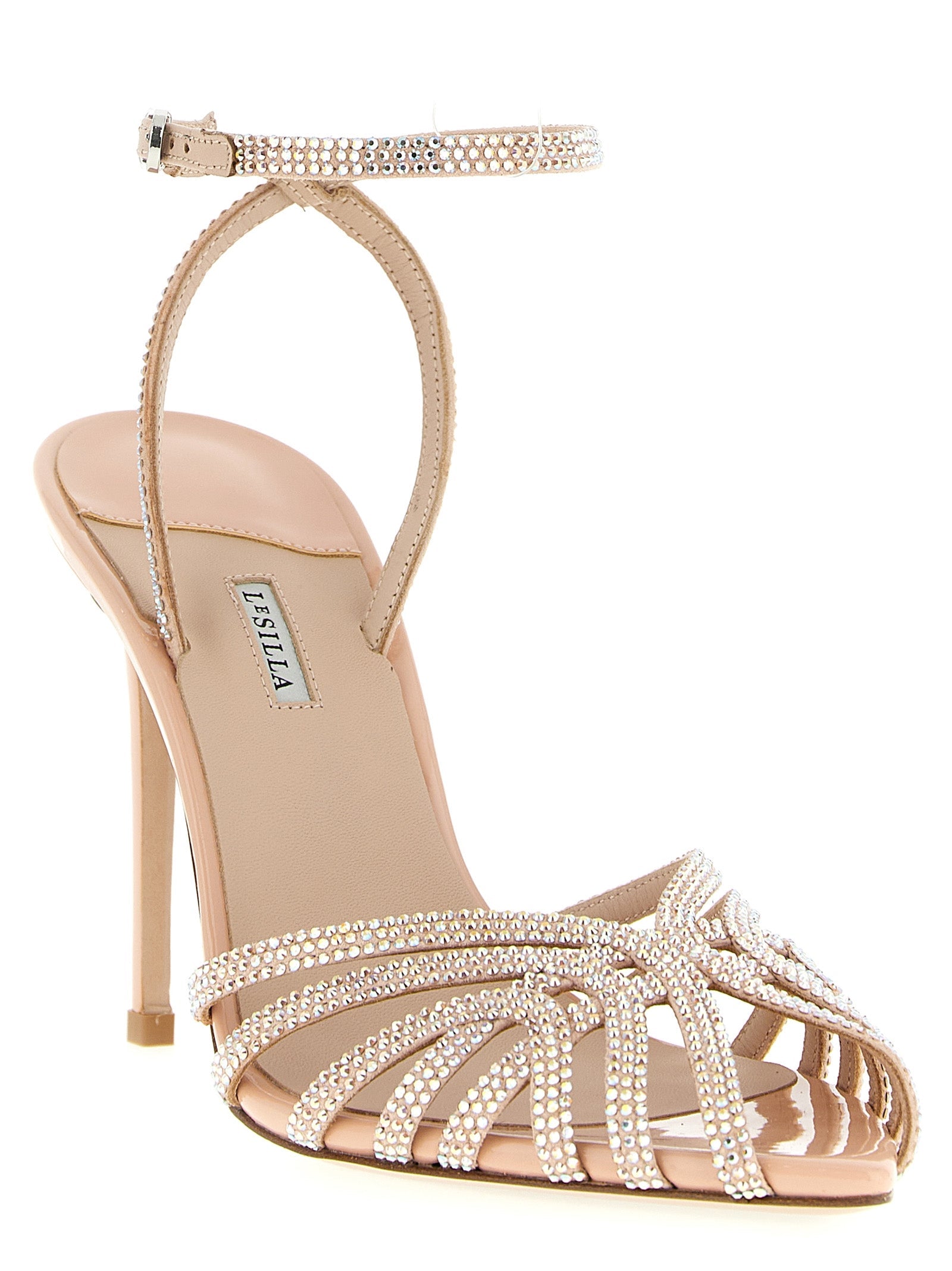 LE SILLA Multicolor Goatskin Stiletto Heel Sandals