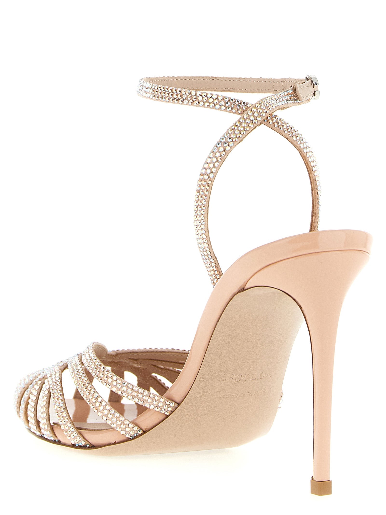 LE SILLA Multicolor Goatskin Stiletto Heel Sandals