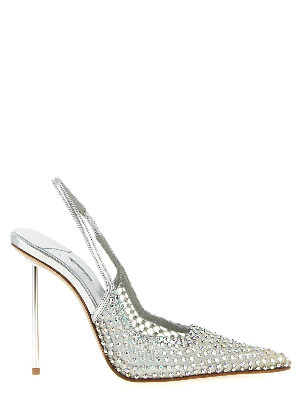 LE SILLA Silver Polyester High Heel Pumps