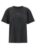 T BY ALEXANDER WANG Black Cotton T-Shirt