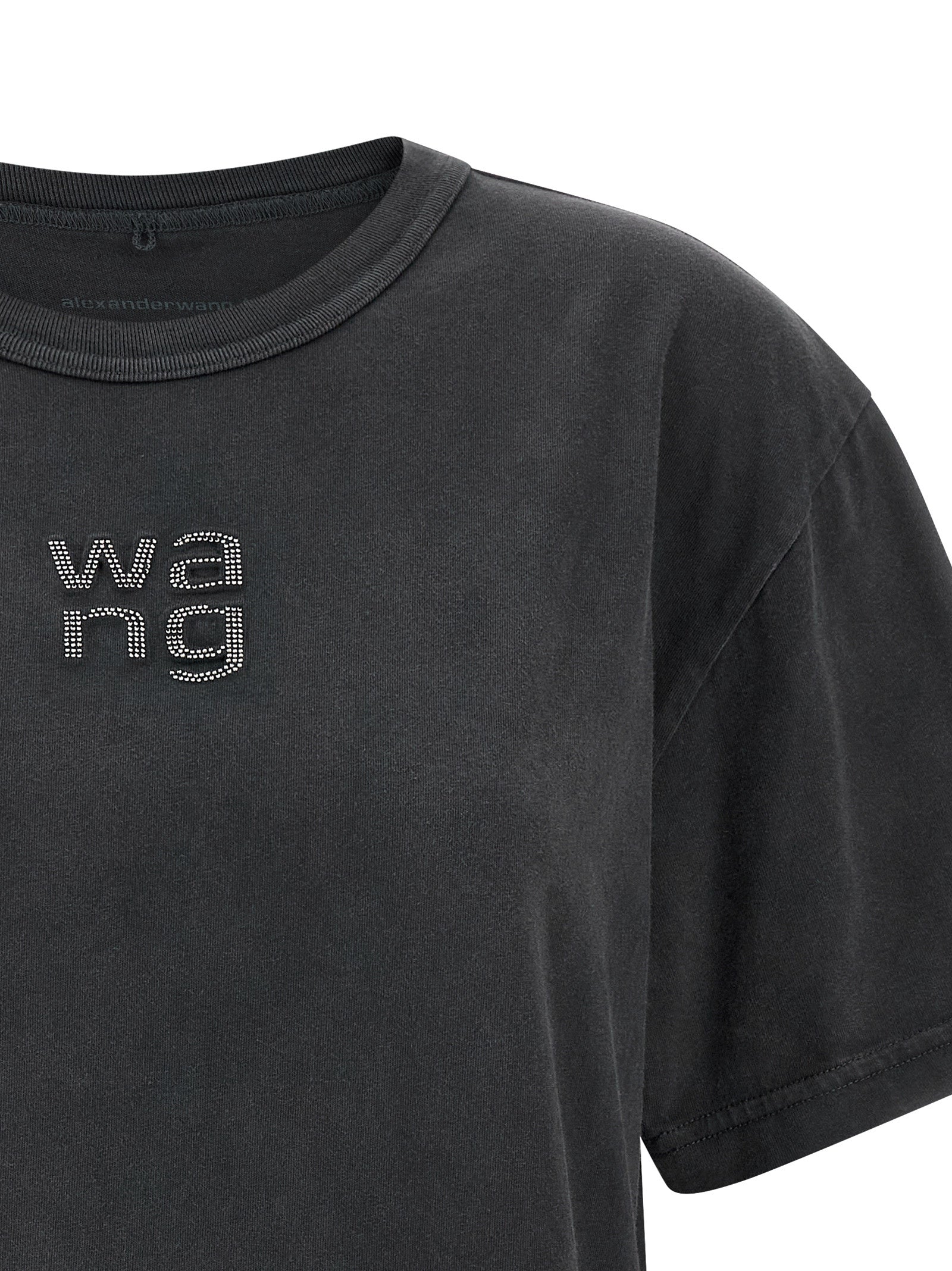 T BY ALEXANDER WANG Black Cotton T-Shirt