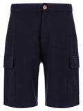Brunello Cucinelli Blue Cotton Bermuda Shorts