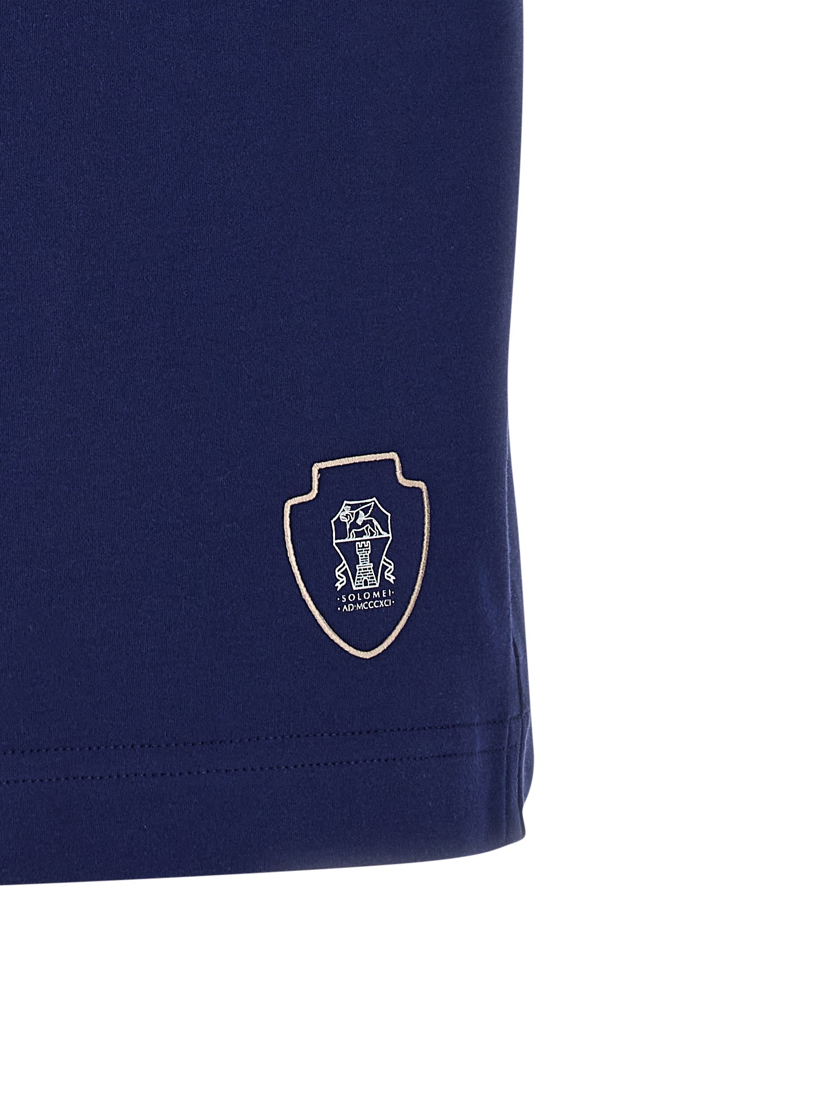 Brunello Cucinelli Blue Cotton Bermuda Shorts