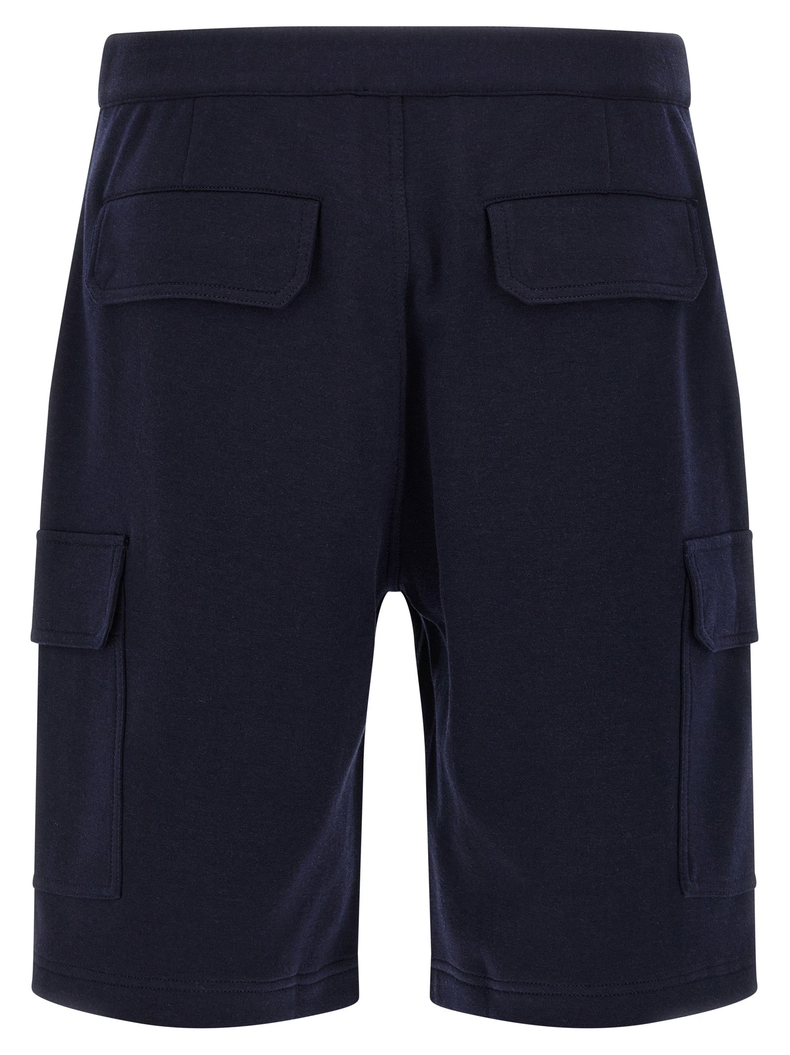 Brunello Cucinelli Blue Cotton Bermuda Shorts