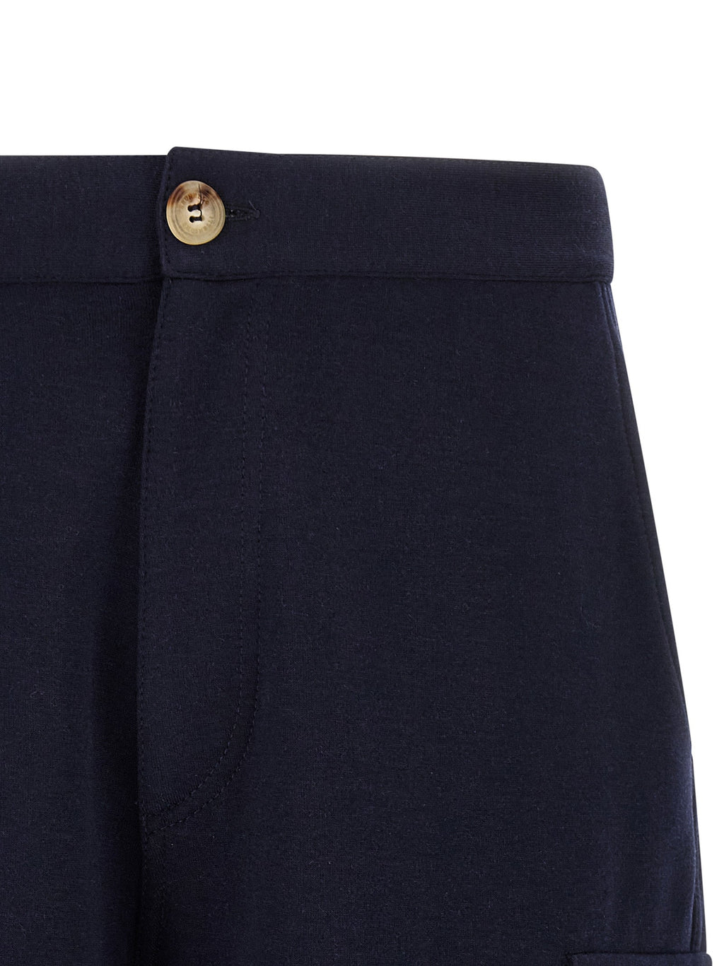 Brunello Cucinelli Blue Cotton Bermuda Shorts