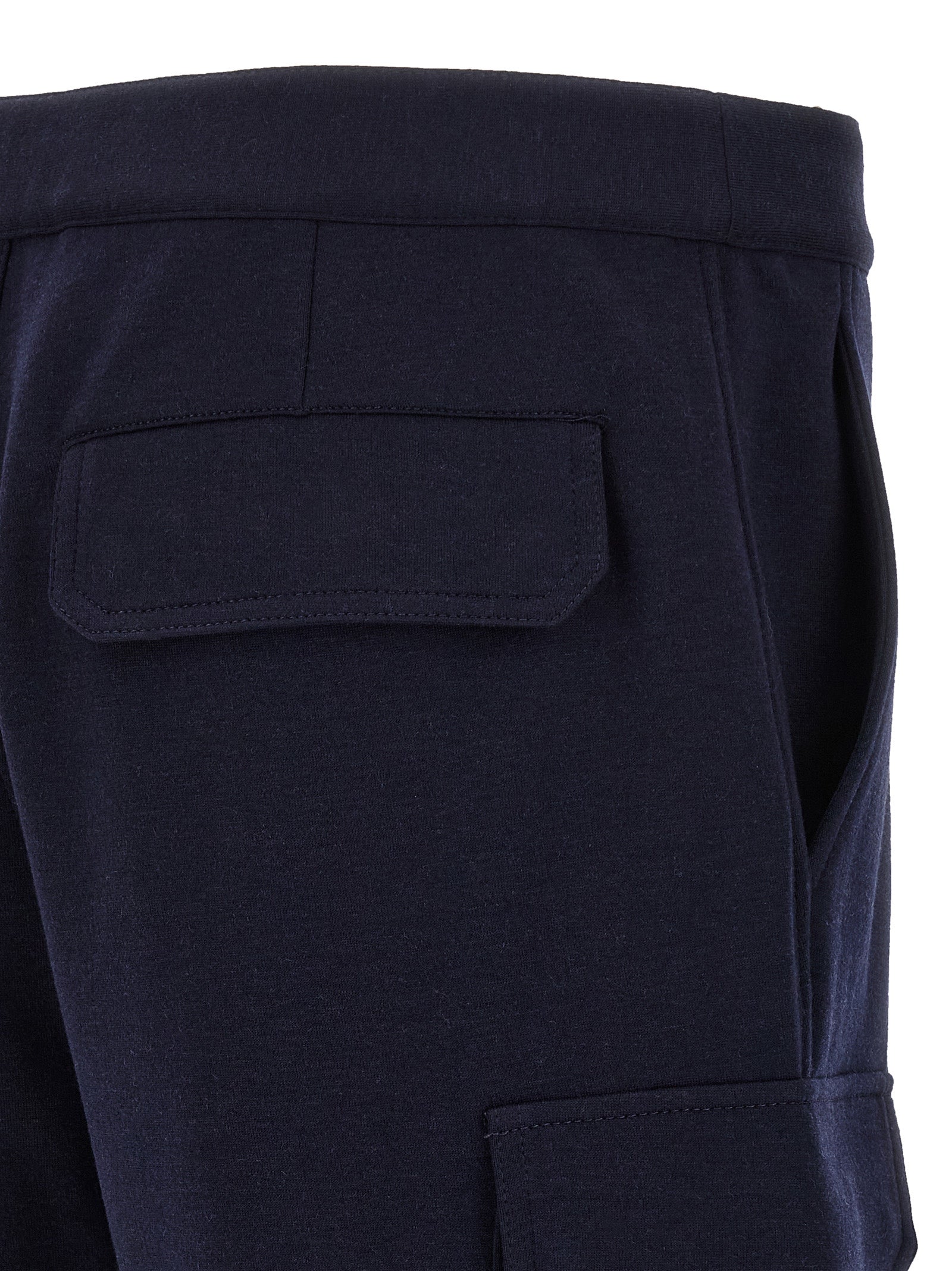 Brunello Cucinelli Blue Cotton Bermuda Shorts