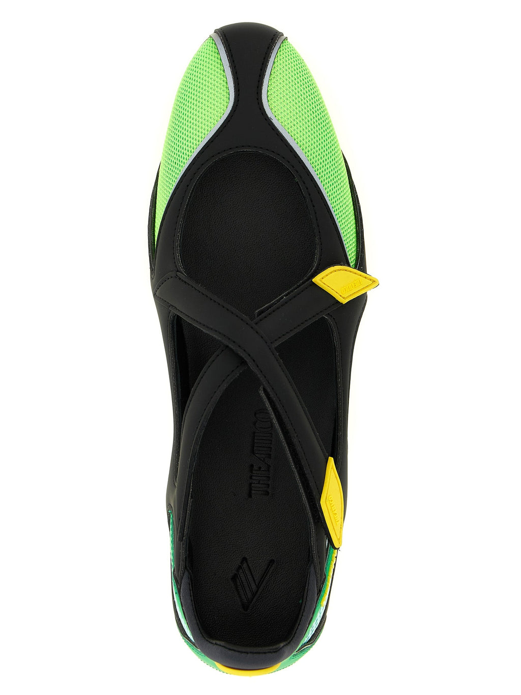 The Attico Bicolor Polyethylene Ballet Flats