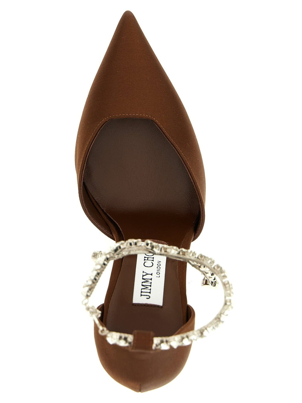 Jimmy Choo Brown Tencel High Heel Pumps