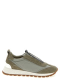 Brunello Cucinelli Bicolor Polyester Athletic Sneakers