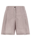 Brunello Cucinelli Multicolor Cotton Bermuda Shorts