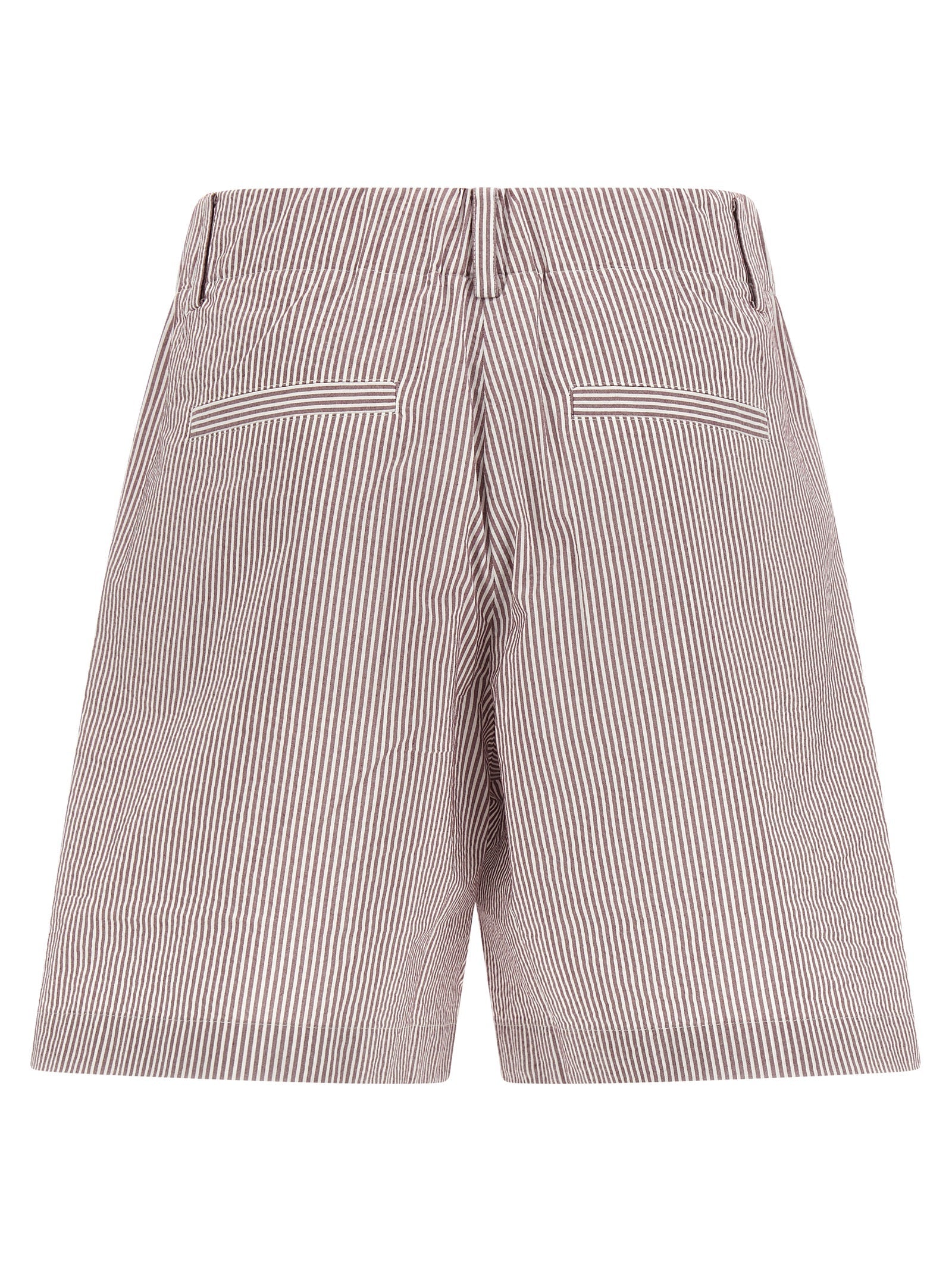 Brunello Cucinelli Multicolor Cotton Bermuda Shorts